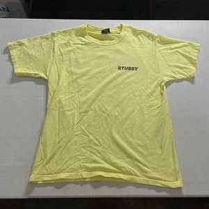 Stussy Laguna Beach Short Sleeve Yellow Shirt